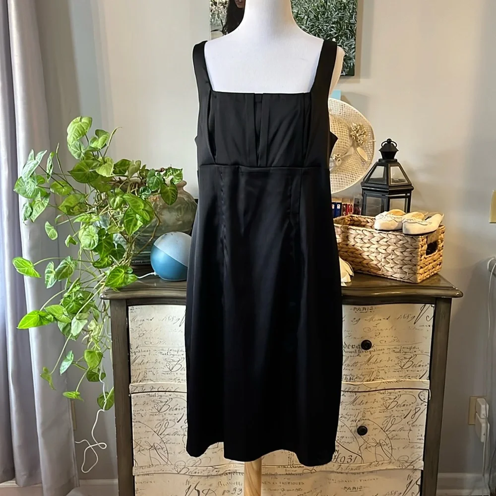 AGB FORMAL COCKTAIL SLEEVELESS SHIFT DRESS BLACK PLUS SIZE 14